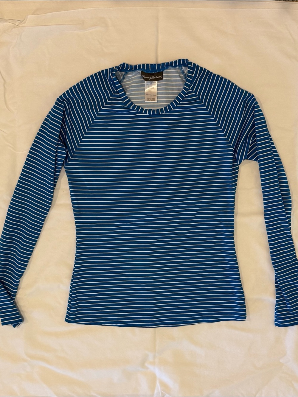 Tommy Bahama Navy and White Striped  (w/ free Blue Planet swim shorts)
